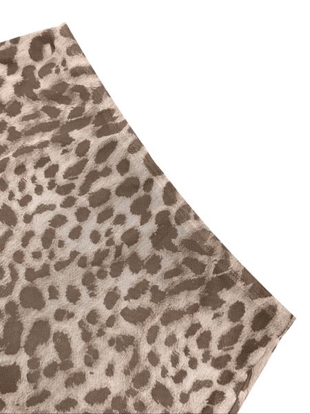 【LovelyWholesale】Women's Leopard Print High Slit Fitted Skirt, Stylish and Trendy Design for Casual or Night Out, Perfect for Summer Fashion