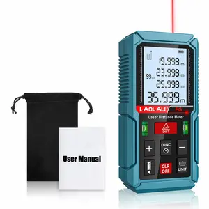 Digital Laser Distance Meter with Timer Function, Laser Rangefinder, High Precision, 50m/100m/150m, LCD Display, Area/volume/Pythagorean Measurement, 99 Data Storage, DIY Tools, Construction Measuring Garget