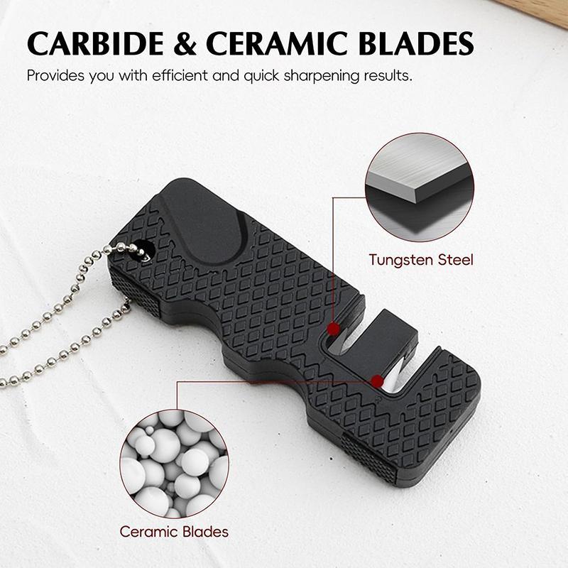 Portable Mini Knife Sharpener, 1 Count Multifunctional Knife Sharpening Tool, Professional Knife Sharpening Stone, Knife Sharpening Tool for Home Kitchen, Portable Hand Tools