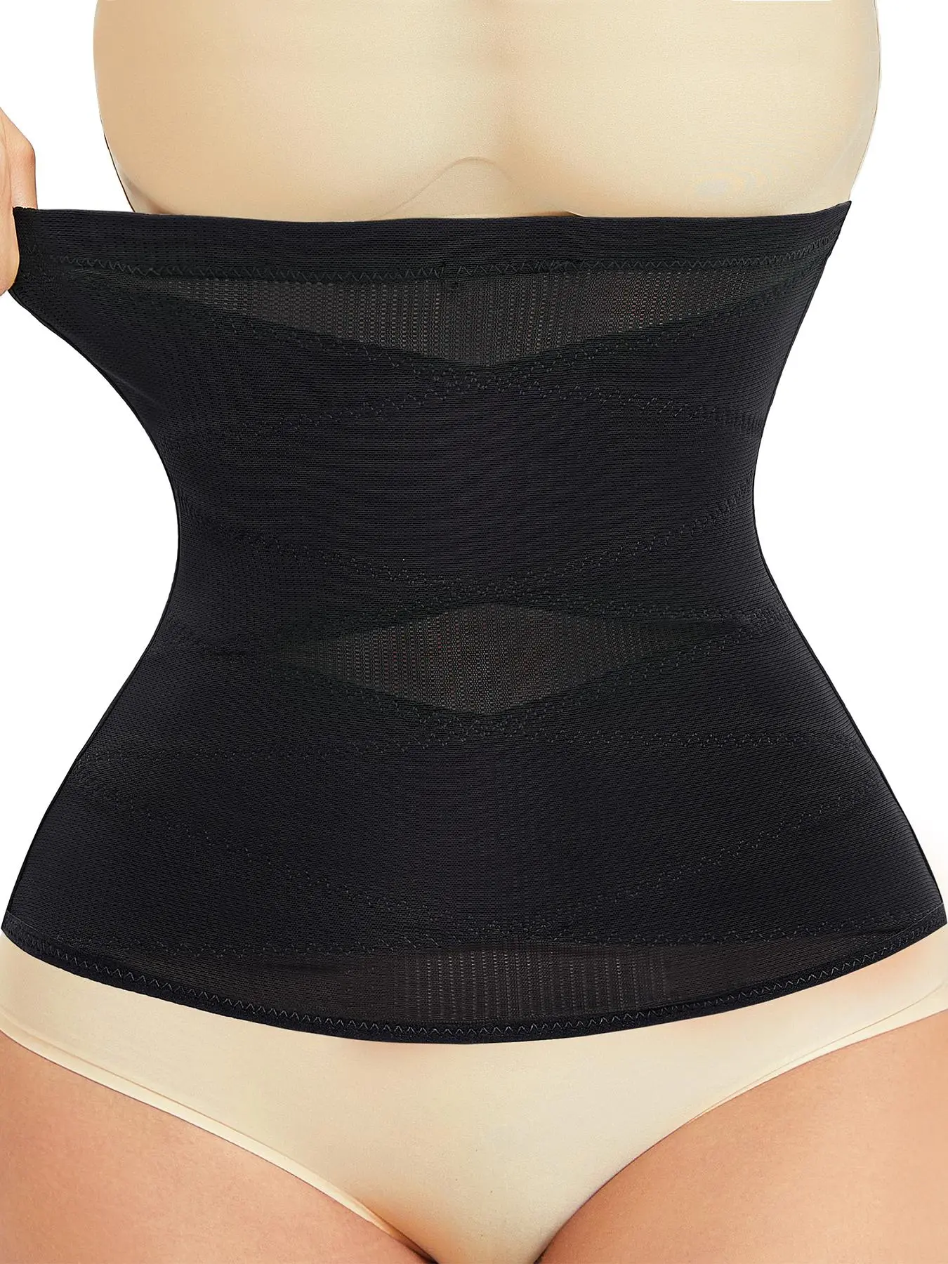 Women's Solid High Stretch Shapewear Waist Trainer, Comfy Breathable Tummy Control Slimming Girdle Belt, Women's Body Shaper Women's Solid High Stretch Shapewear Waist Trainer, Comfy Breathable Tummy Control Slimming Girdle Belt, Women's Body Shaper