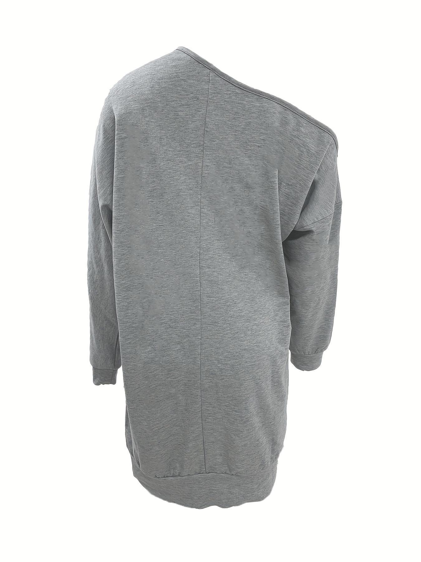 Women's Figure & Letter Print Asymmetrical Neck Long Sleeve Dress, Vintage Girly Chic Clothes, Casual Short Dress, Summer Dresses for Women, Lady Dress for Spring Fall