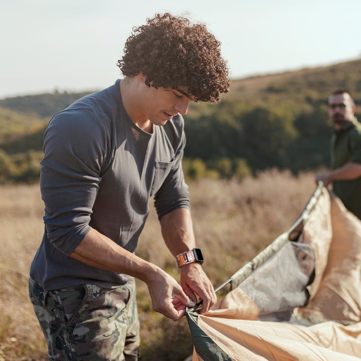 Camouflage Nylon Watch Band for Apple Watch – Sport Strap 38–49mm (Series 4–9, SE, Ultra 2/3)