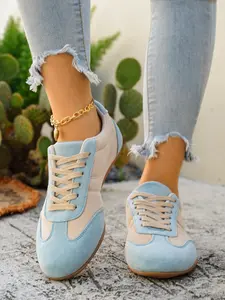Mint Derby Trainer Shoes, Comfortable Footwear for All-Day Wear, Ideal for Shopping & Walking, Soft Design for Pain-Free Feet