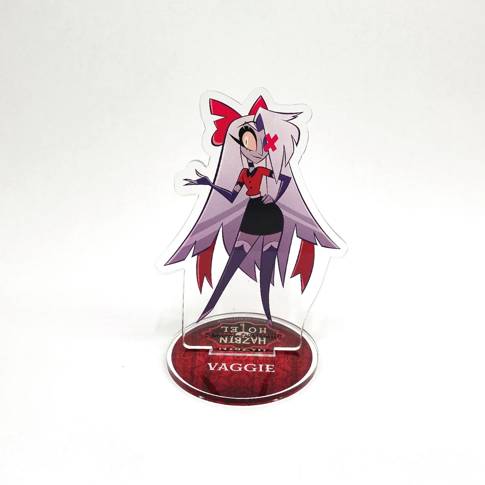 2pcs Anime Figurine Hazbin Hotel Acrylic Standee Alastor & Angel Desk Display Figure, Collectible Acrylic Stand, Gift for Fans