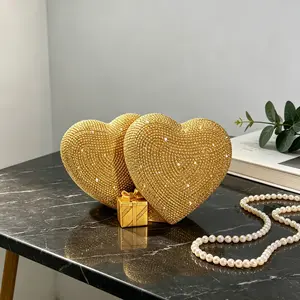 1PC, Beaded Double Heart Ornament, Heart-Shaped Sculpture, Decorative Figurines, Decorative Ornaments, Decorative home ornament, Ideal for Room Decor or Wedding Arrangements, Perfect Gift for Valentine's Day, Weddings