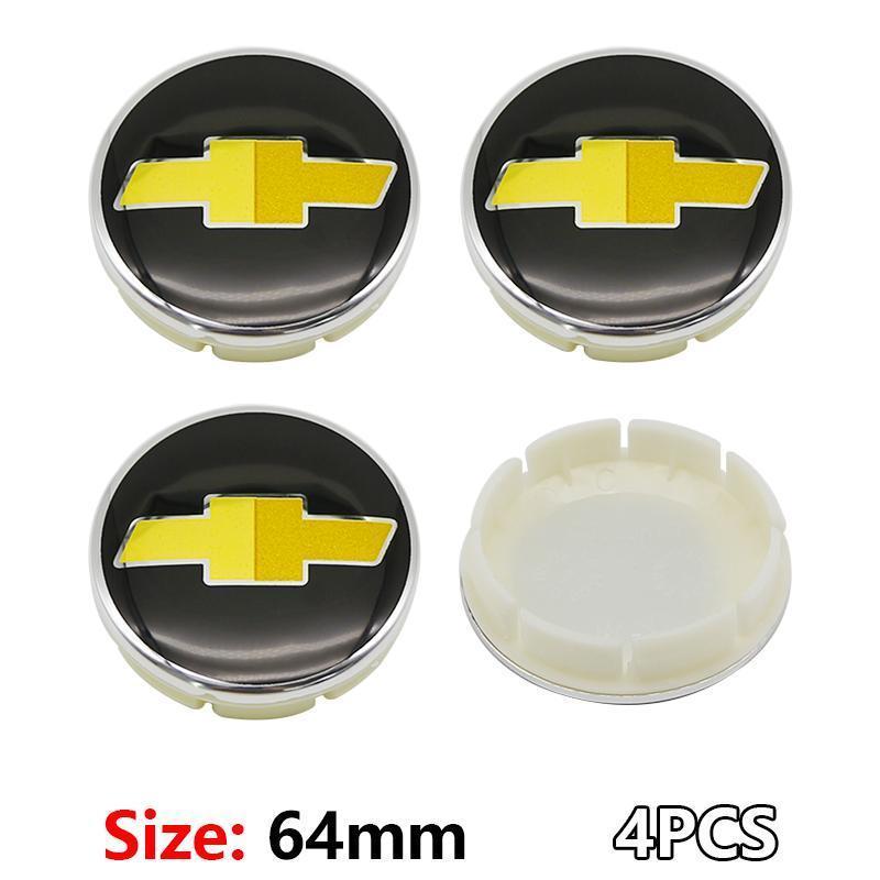 4pcs 53mm 59mm 84mm Chevrolet logo car emblem Wheel Center Hub Cap auto Rim refit dust-proof badge covers styling accessories