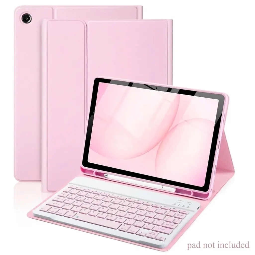 Tablet Cover, 1 Count Wireless Keyboard Case for Samsung Galaxy Tab A11 Plus (A11+) 2025 / Tab A9 Plus (A9+) 2023 11-inch, Tablet Keyboard Durable Protective Cover with Pen Holder, Tablet Casing, Tablet Accessories (Case Only)