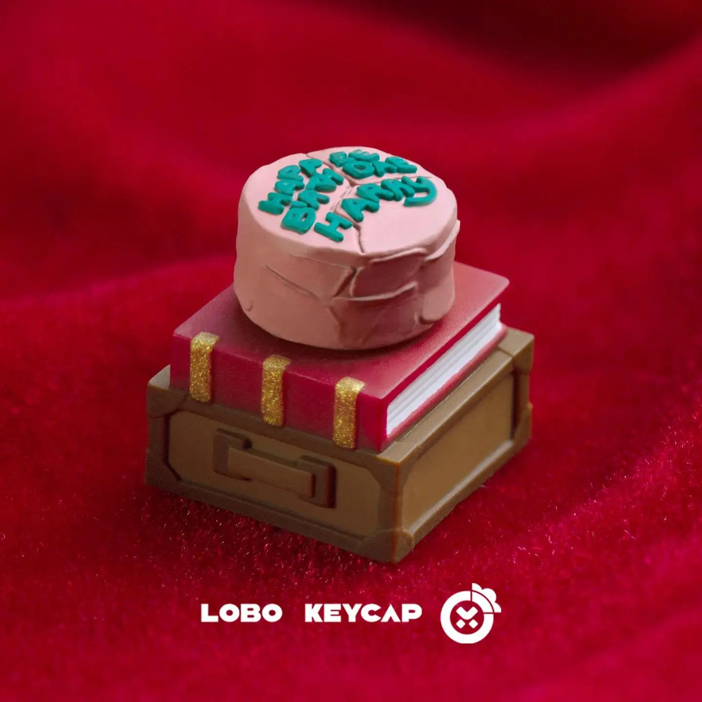 Anime Cake-Rotatable Resin Esc Keycap, Harry-Themed Personalized Mechanical Keyboard Peripheral Decoration Gift