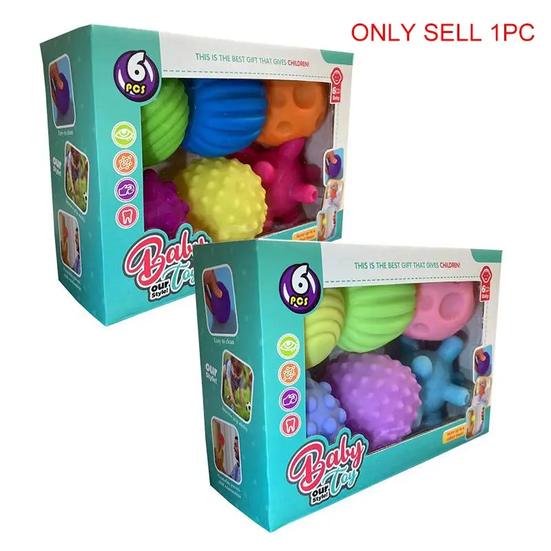 Baby Sensory Ball Toy, Soft Textured Grasping Ball, Baby Touch Training Ball, Perfect Gift for Babies, Soft Balls