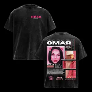 Soft pastel latin urban collectible gift for reggaeton trap fans, vintage washed cotton tee featuring dual pink collage artist print for live gigs and birthday holiday presents