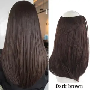High-Level U-Shape Hairpiece for Women, Volume Boosting Loose Straight Hair Extension, Invisible Seamless Clip-In Wig Piece