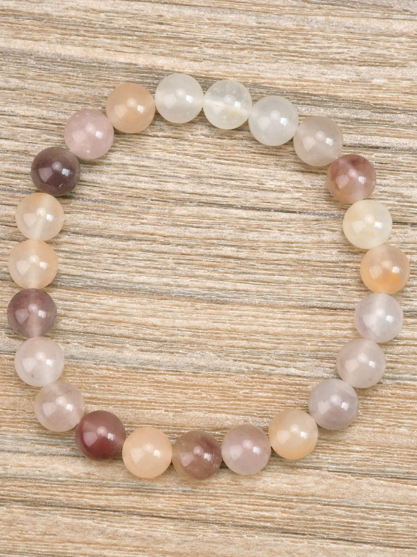 Natural Crystal Stone Strawberry Quartz Beaded High Quality Bracelet, Fashionable Jewelry for Women & Men, Trendy All-match & Exquisite Jewelry for Birthday Gift, Bead Bracelets, Solstice Gemstone Bracelet, Premium Bracelet, Beautiful Bracelets