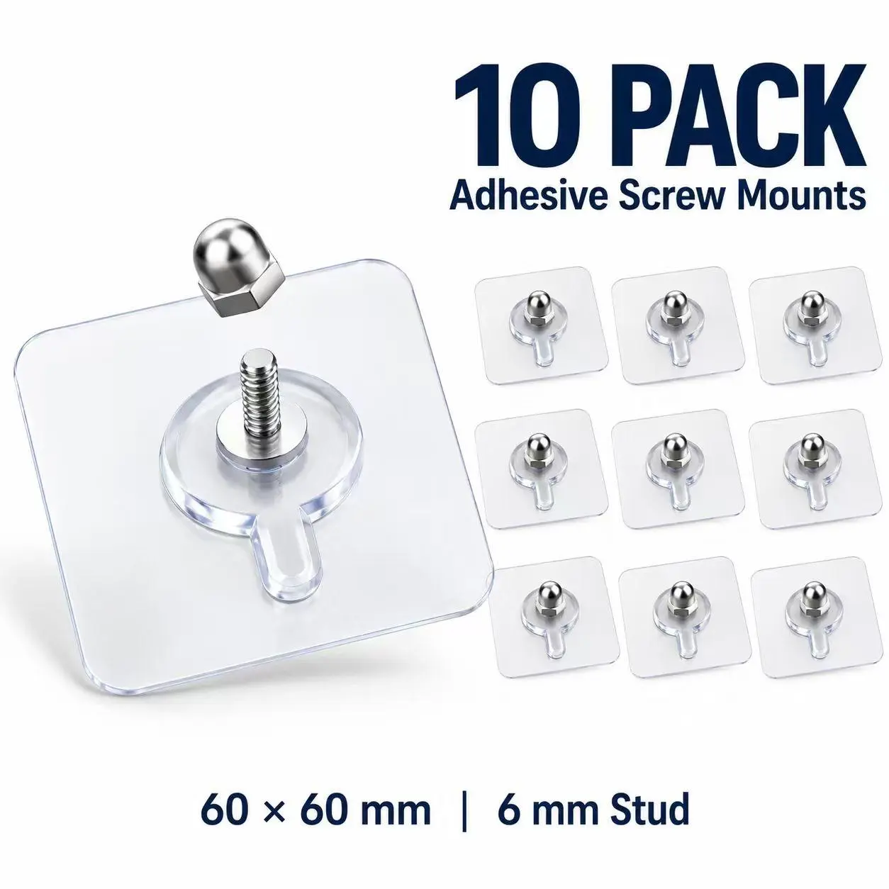 【Black Friday】20-Piece Wall-Mounted Self-Adhesive Hook Set, Easy-to-Install Waterproof Picture Hangers with Strong Adhesive and No Drilling Required, for Paintings, Photo Frames, and Clocks in Kitchens and Bathrooms