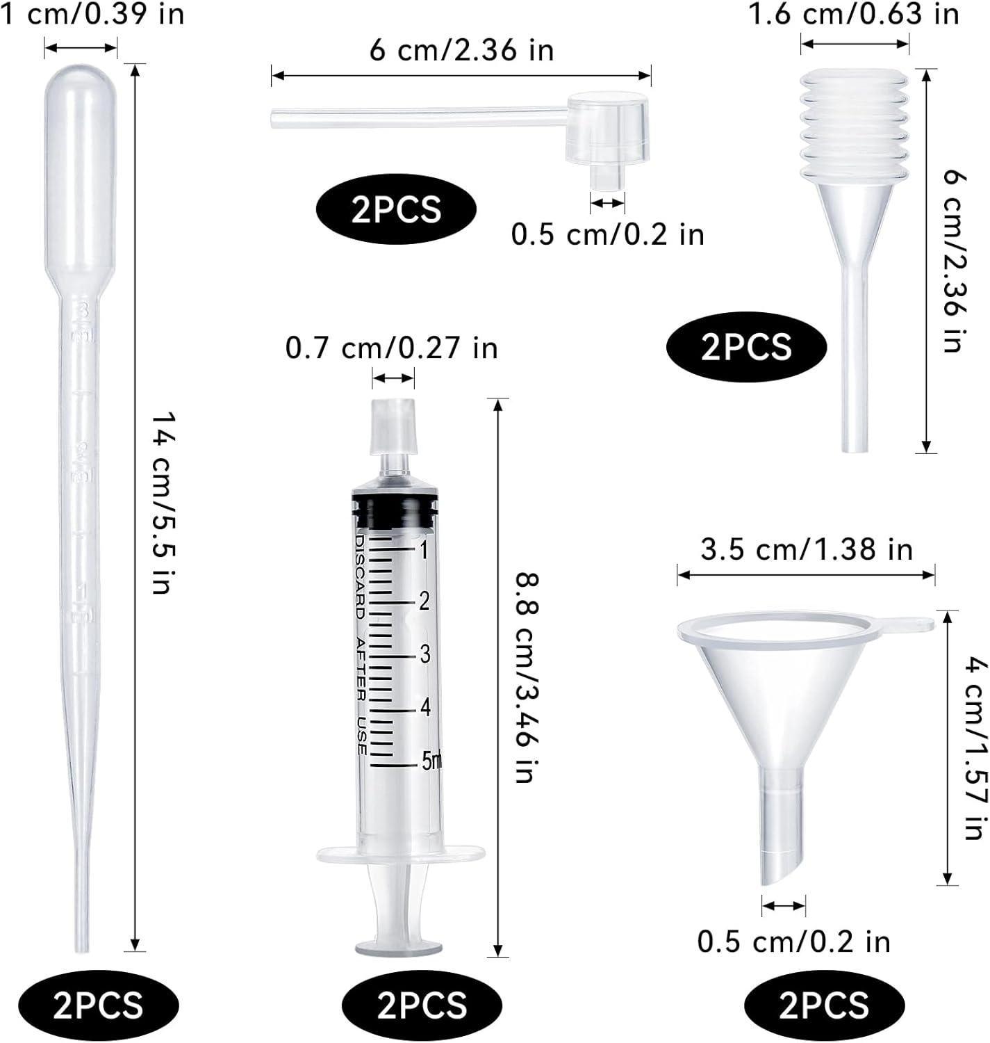 10-Piece Perfume Refill Tool Kit, Plastic Perfume Dispenser & Transfer Tools, Travel Refill Set for Liquid Cologne, Fragrance Samples & Essential Oils