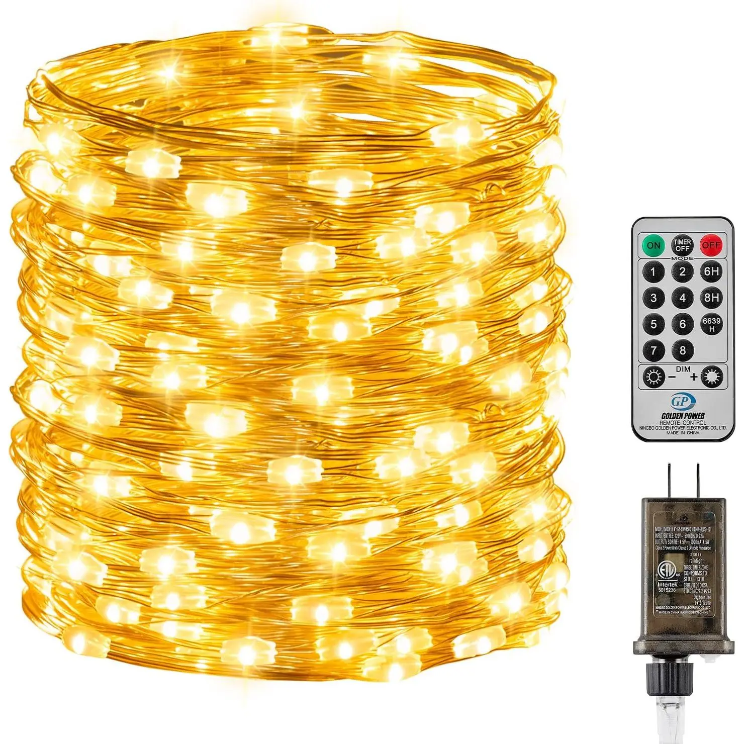 Fairy Lights with Remote, 8 Modes & Timer, 66 Feet 200 Led Christmas Light Twinkle Lights Plug in, Waterproof String Lights for Bedroom Decor Home Girl's Room Garden Party Christmas Decorations