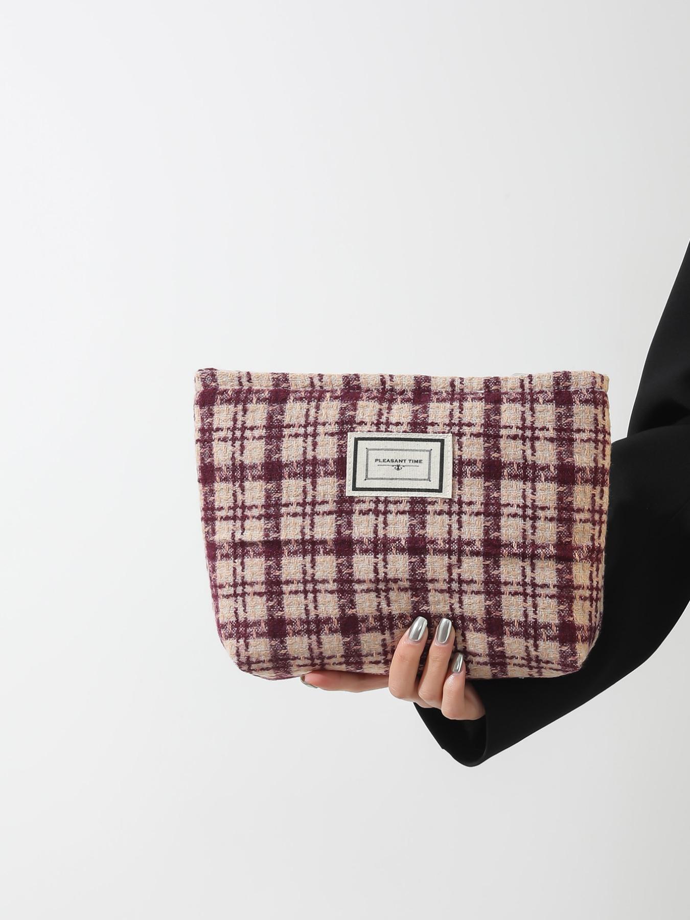 Floral Embroidery Makeup Bag, Large Capacity Cosmetic Storage Bag, Fashionable Travel Bag For Women, Zip