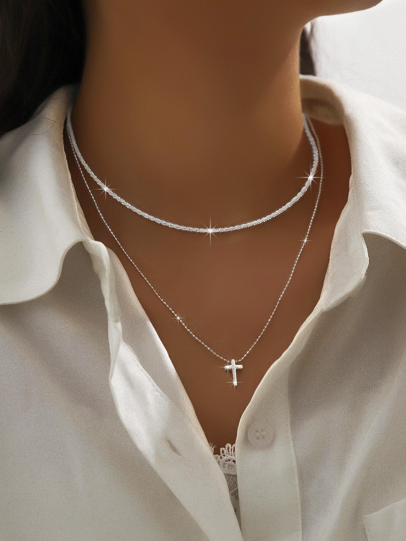 Minimalist Diamond Necklace, High-End Luxury Sparkling Collarbone Chain, Elegant Women's Jewelry, Simple Cold Style Pendant