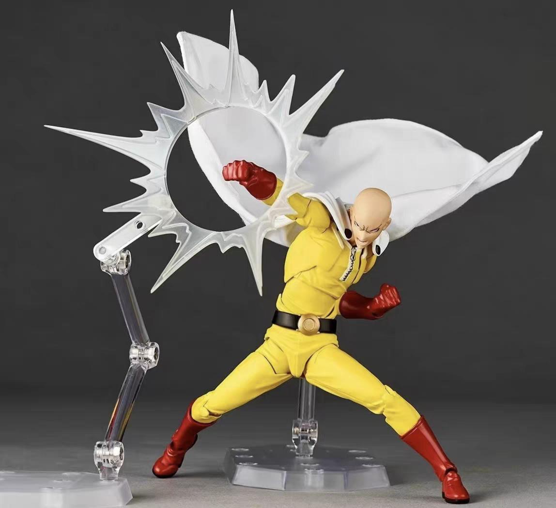Original Kaiyodo One Punch Man Articulated Action Figure Model Toys Saitama Amazing Yamaguchi Revoltech Saitama Anime Collection