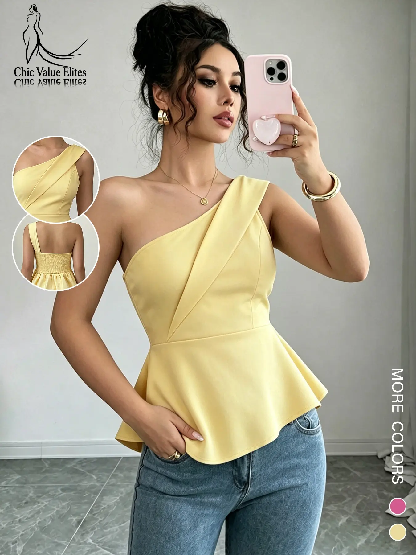 2026 Summer New Women's Cross-Border European Style French Elegant Wrap Top, Sexy One-Shoulder Asymmetrical Hem, Slanted Shoulder Top