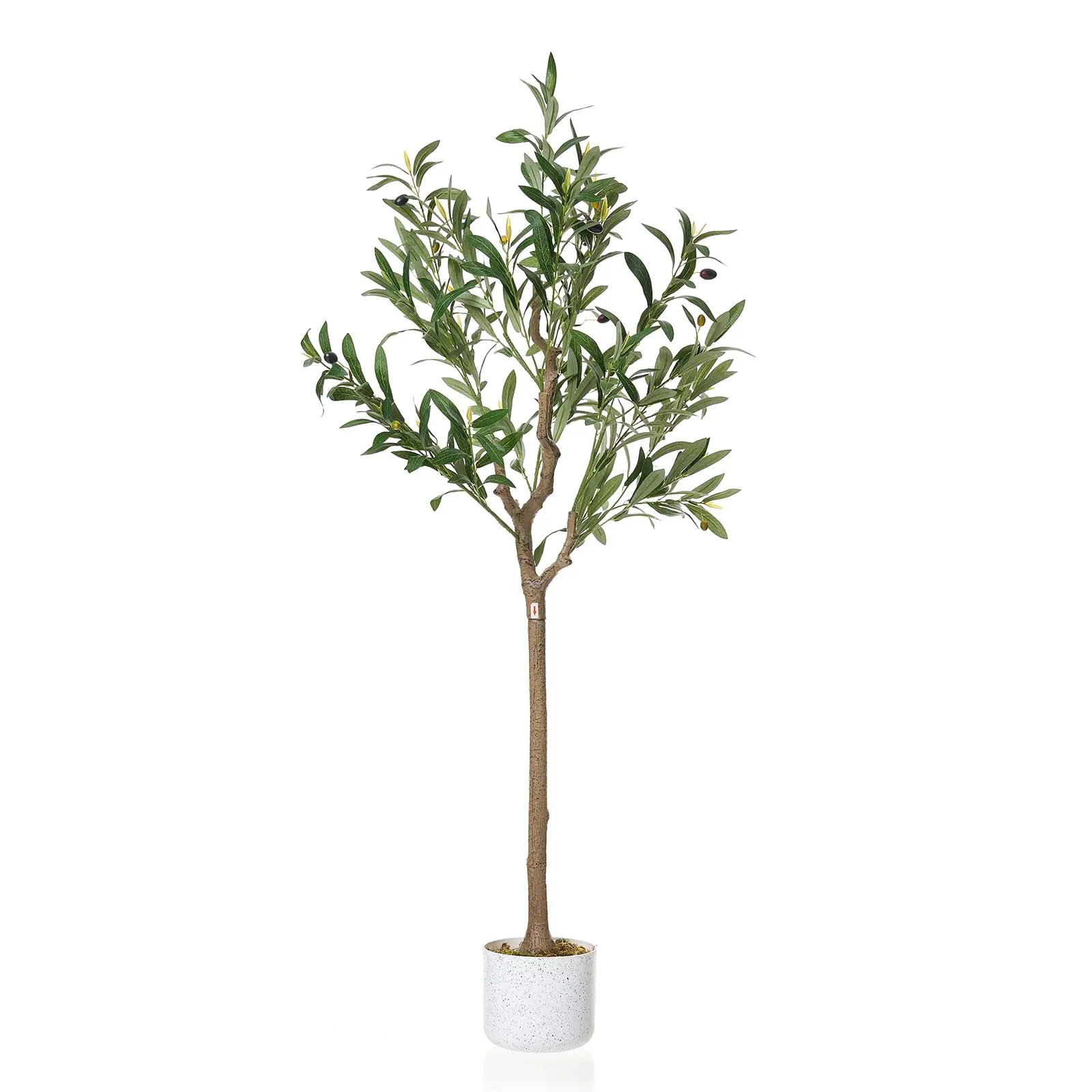 Artificial Olive Tree, Realistic Faux Plant with Pot, 4ft/2ft Indoor Outdoor Decor, Maintenance Free, UV Resistant, Modern Farmhouse Home Office Living Room Decoration, Housewarming Gift