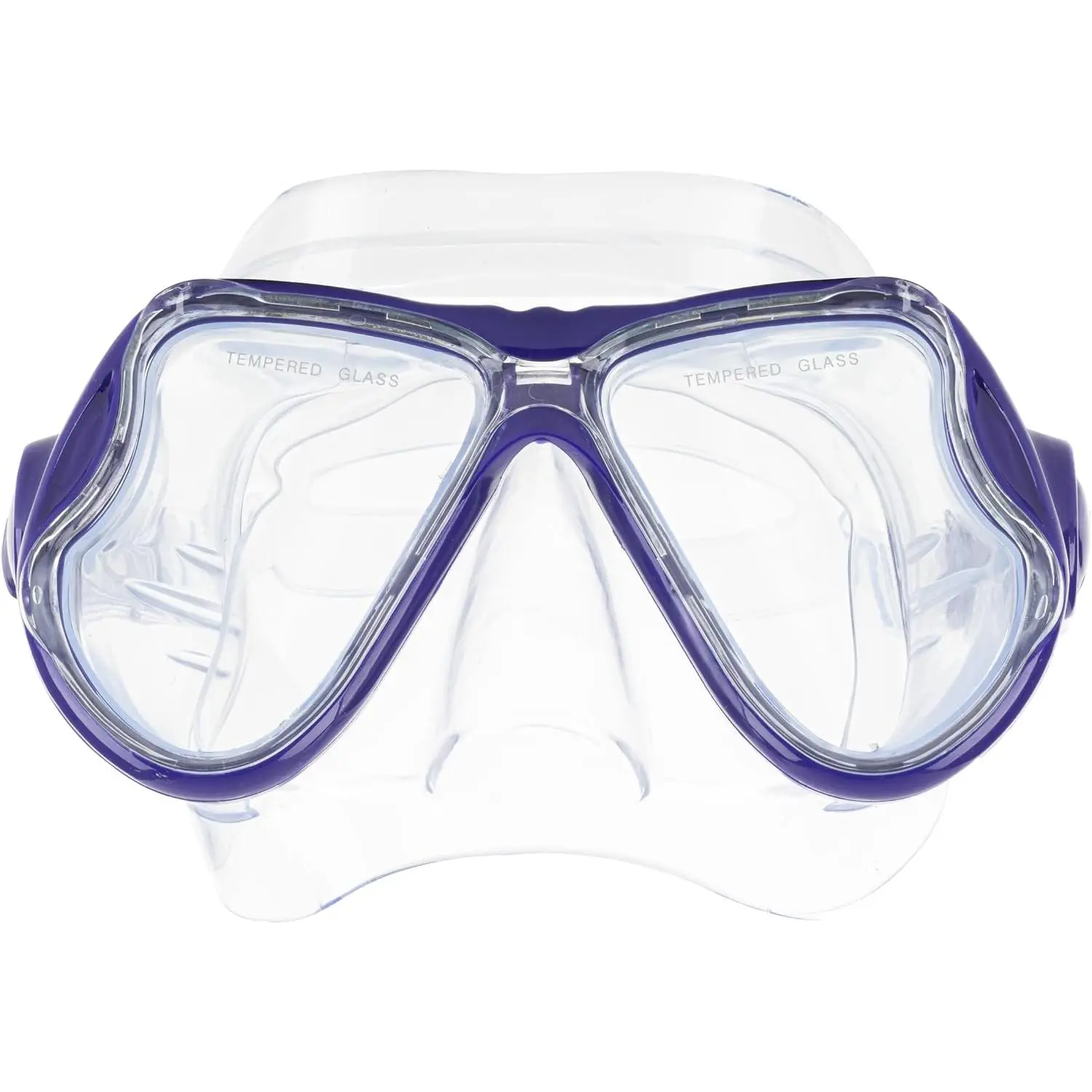 Manta Ray Adult - Snorkel Mask, Two-Window Tempered Glass, PVC Skirt, Quick-Release Buckle, Snorkeling Gear for  Swimming and Casual Snorkeling