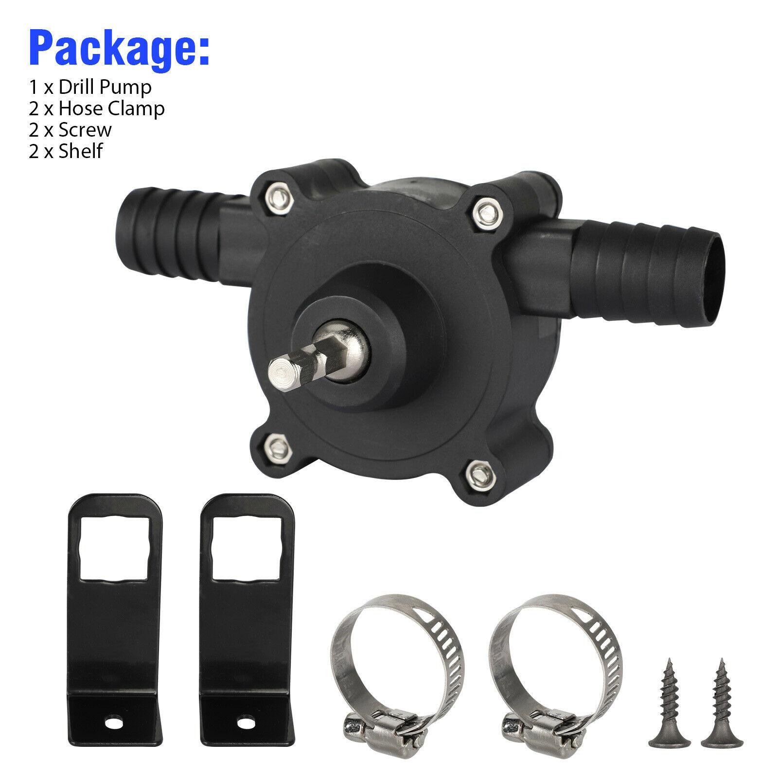 Portable Electric Drill Pump for Water and Liquid Transfer, Self-Priming Hand Pump, Durable, Easy to Install and Use, Versatile for Home and Outdoor Applications