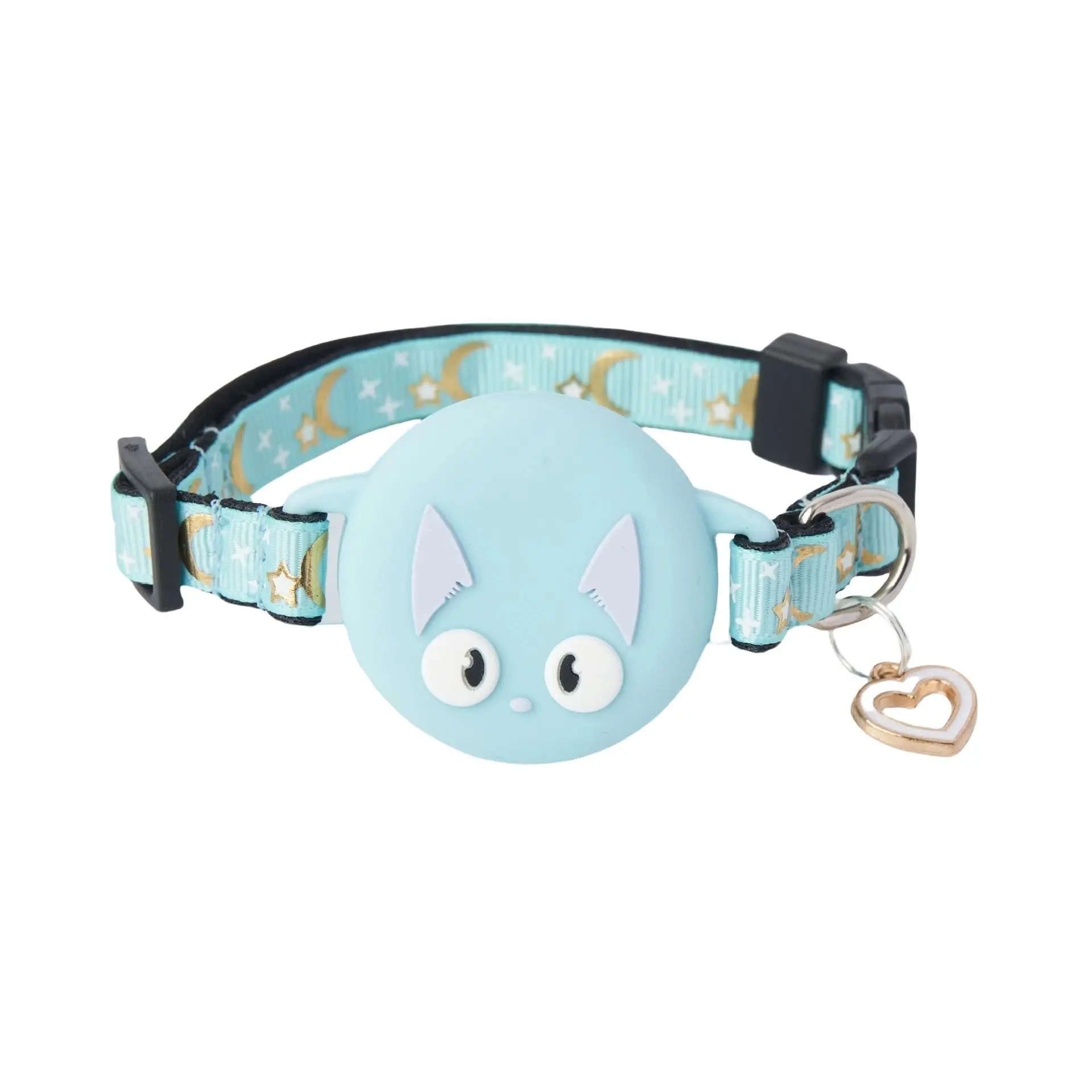 Adjustable Glow-In-The-Dark Pet Collar with Apple Airtag Protective Case, Ideal for Cats & Small Dogs, Airtag Not Included