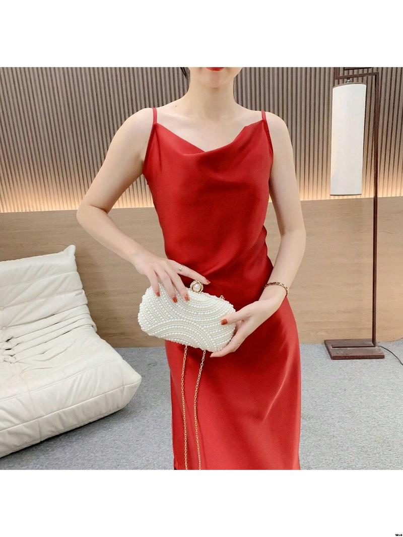 Dress Slit High Waist Collar Wrap Women Clasi SHEIN