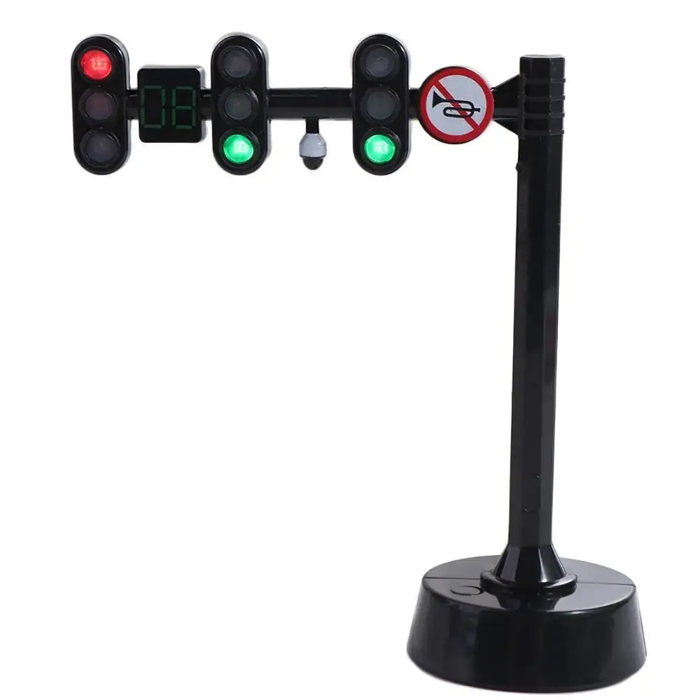 Road Sign Safety Traffic Light Signs Mini Traffic Mini Stop Model ABS Simulation Traffic Light Building Blocks Gift