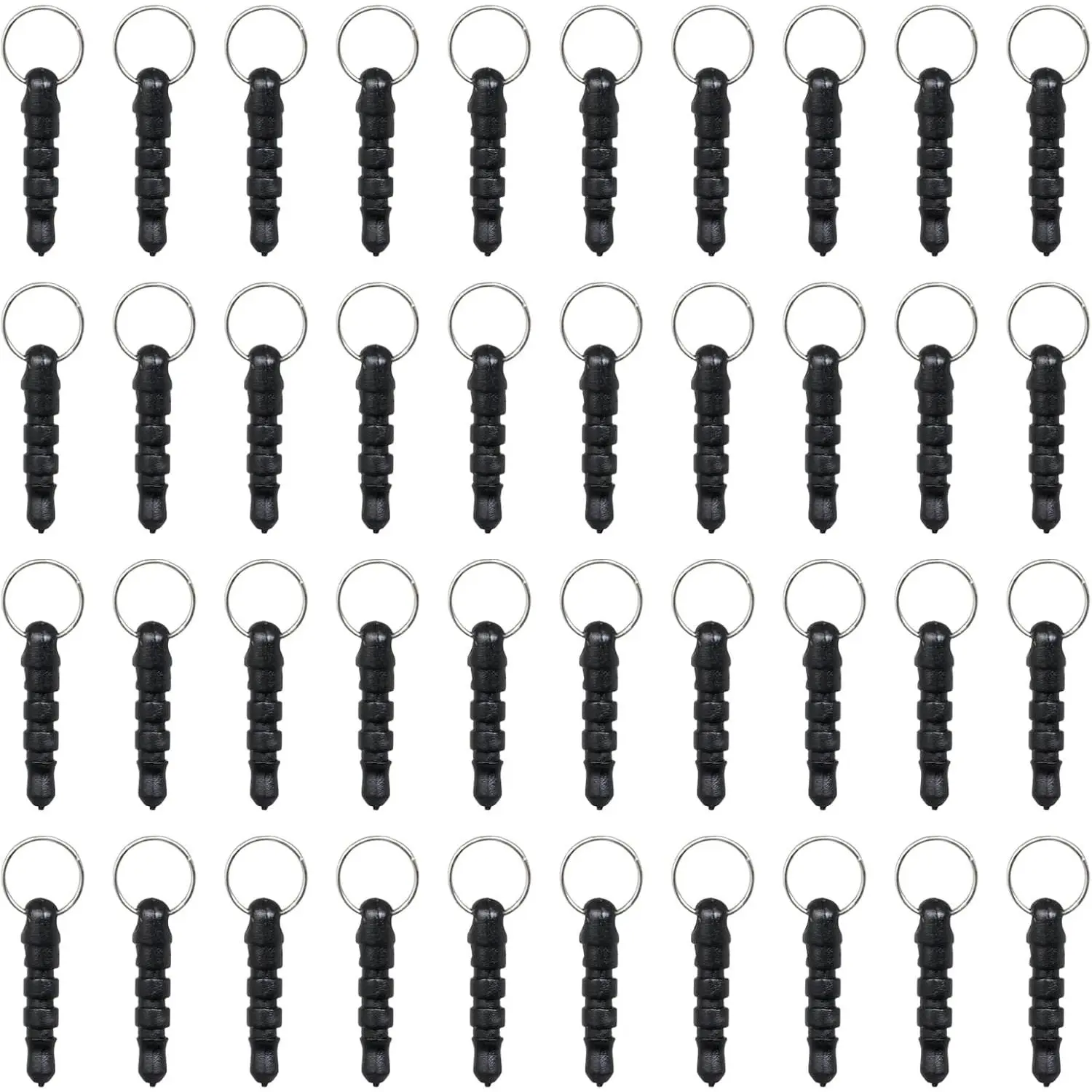 Pack of 50 DIY Smartphone/Cell Phone Charm  3.5mm Anti Dust Earphone Jack Plug Dust Proof Headphone Plug with Hole and Ring for /iPad//