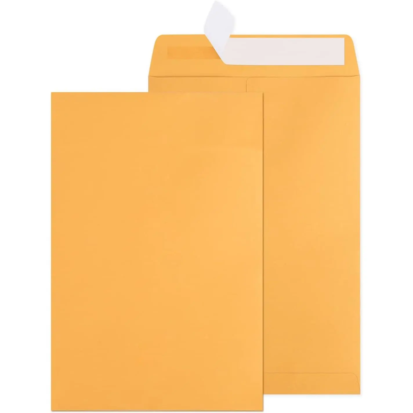300 Pack 6x9 Catalog Envelopes - Brown Kraft Self Seal Security Small Mailing Envelopes for Documents, Cards, Photos, Office, Business