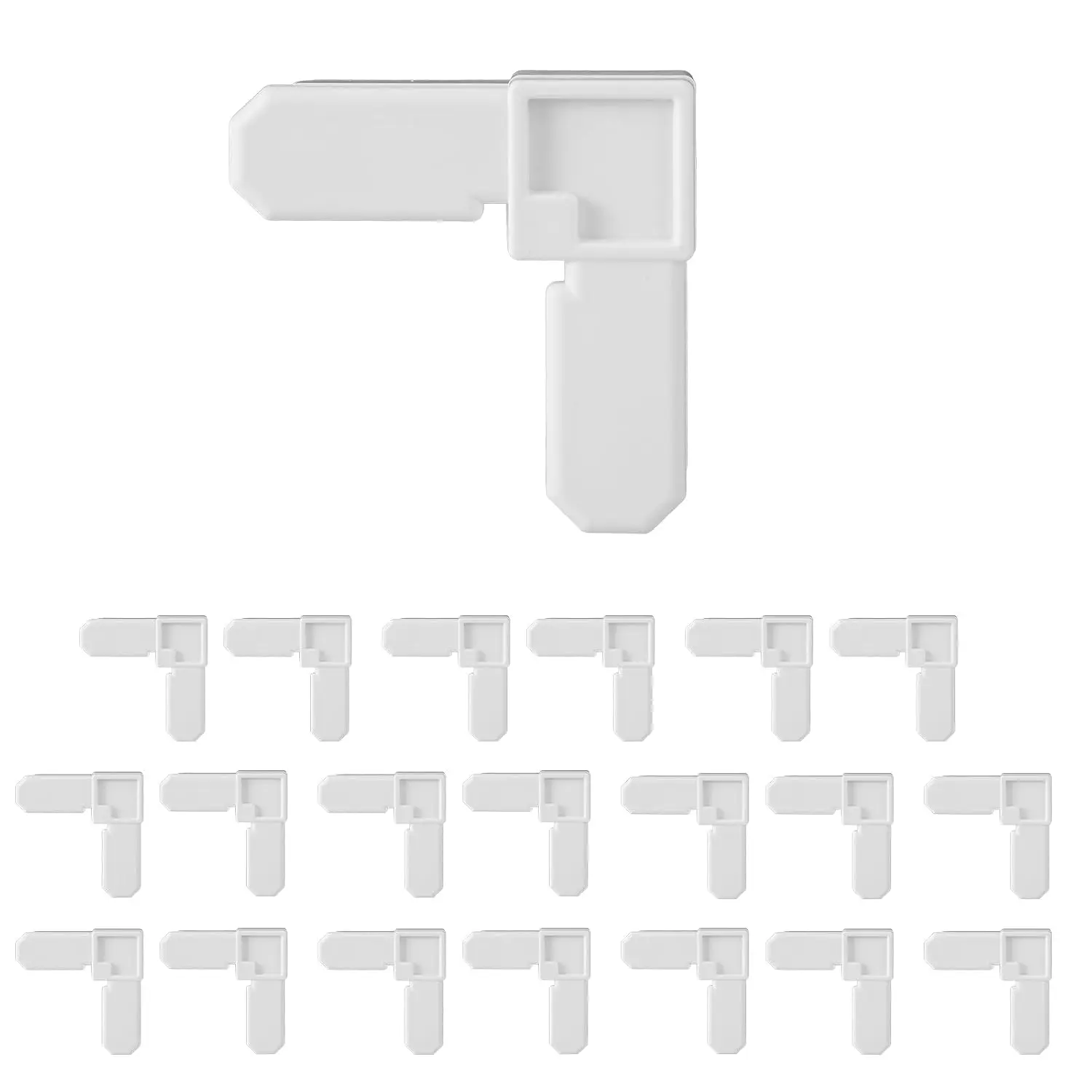 20 count Window Screen Frame Corner Replacements, ABS Screen Door & Window Corners Compatible with Sliding & Casement Windows Mobile  and Storm Door Inserts Repair  Kit(White)