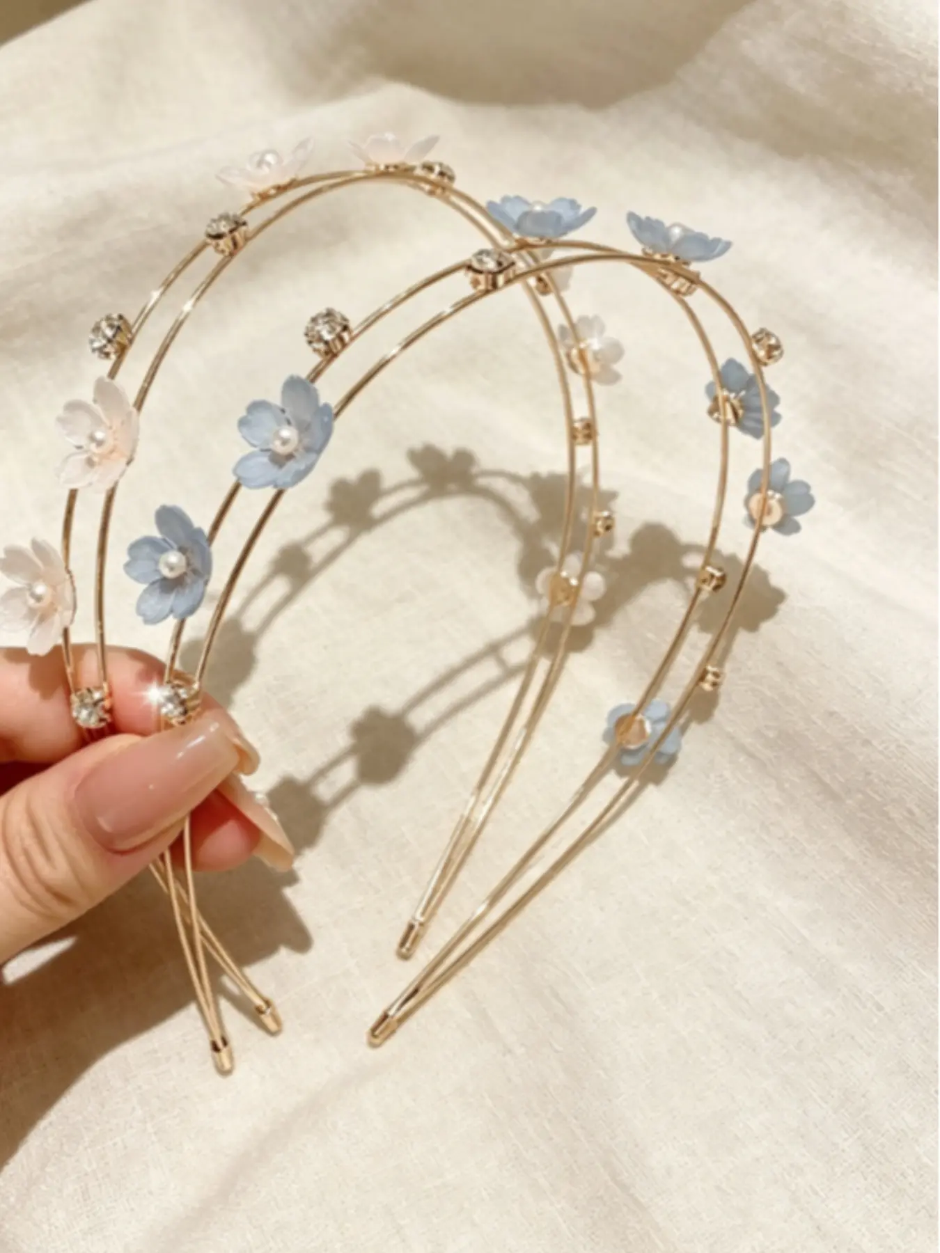 Flower Decor Headband, Elegant Hair Hoop for Wedding Bridal Party Formal Occasions, Fashion Hair Accessories for Women & Girls, Jasmine Princess Crown