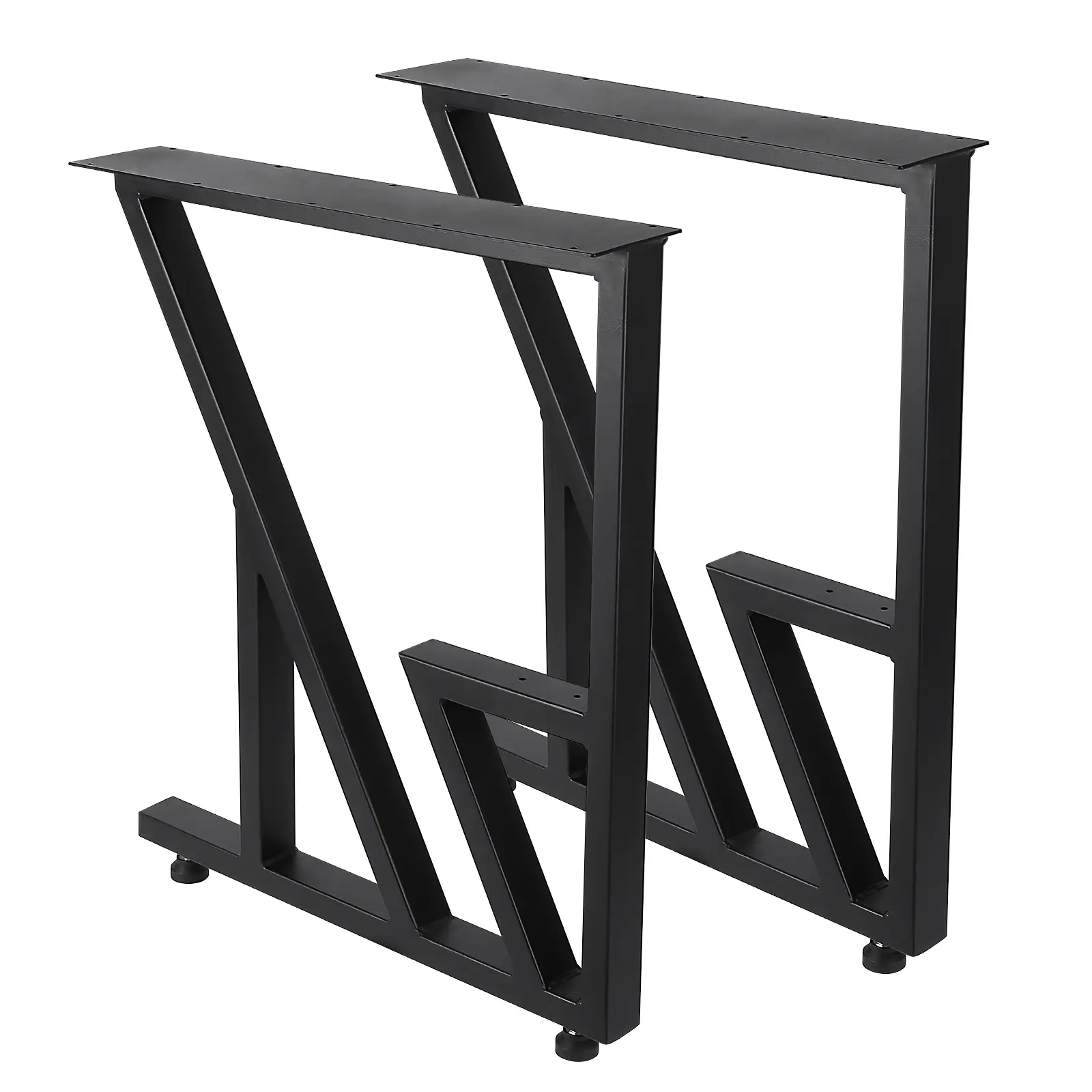 Metal Furniture Legs X Shape Carbon Steel 1600 lbs Heavy Duty Matte Black Finish for DIY Dining Desk Coffee Table Workbench Kitchen Island Home Improvement 2 Pack Modern Industrial Tabletop Base Support