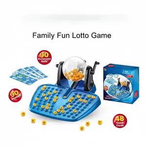 Cross-border toys BinGo! Lottery machine bingo game hand crank lucky game children's simulation board game toys