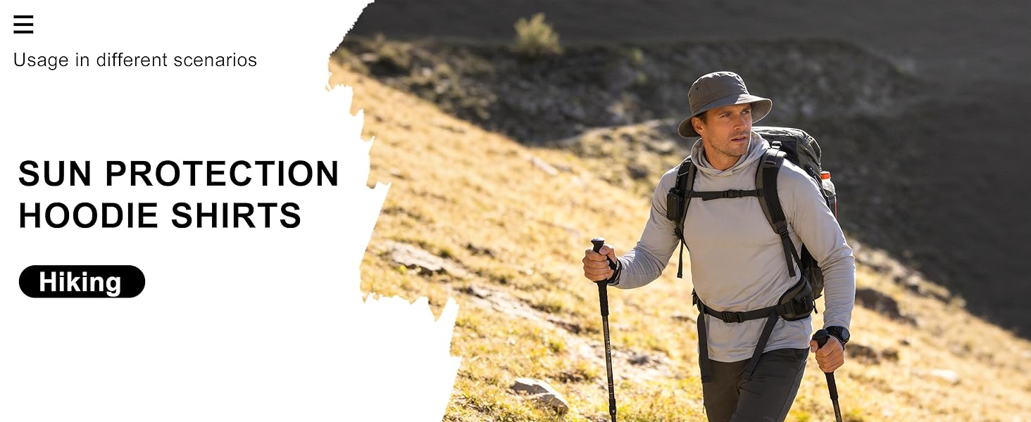 3 Pack Men's Fishing Shirts UPF 50+ Long Sleeve Sun Hoodie UV Protection Lightweight Rash Guard Swim Shirt