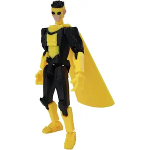 Action Figure Assembly Completed Movable Posable Multi-Jointed 3D Printed Action Figure Lucky Dummy 13 Robot Full Body Movability Doll Creative Gifts for Fan Ages 13 and Up