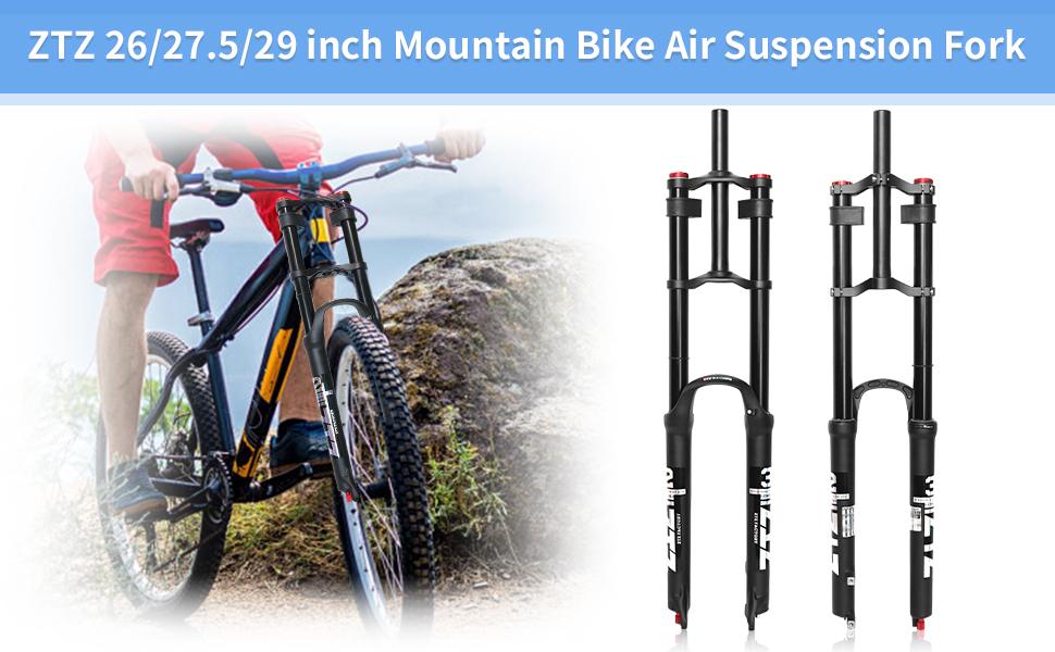 ZTZ 26/27.5/29 inch Mountain Bike Air Suspension Fork,Rebound