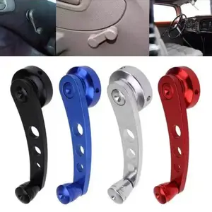 A pair of two or so universal aluminum alloy window crank handles Parts, suitable for manual operation up and down of car Windows Window Regulator