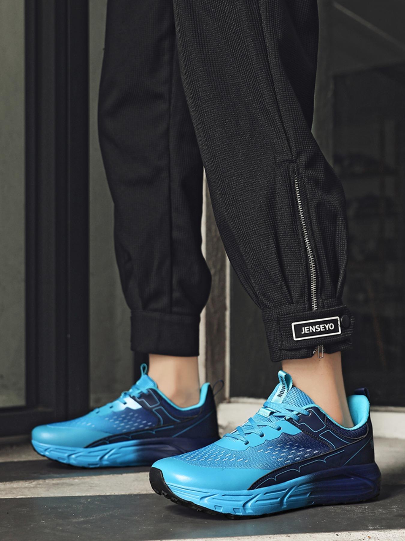 Men's  Chunky Running Sneakers, Breathable Mesh Upper, Ultra-Cushioned Thick Sole, Casual Athletic Shoes for American Runners