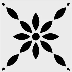 Reusable 12"x12" Large Wall & Tile Floor Painting Stencils, Simple Pattern for Home Decor