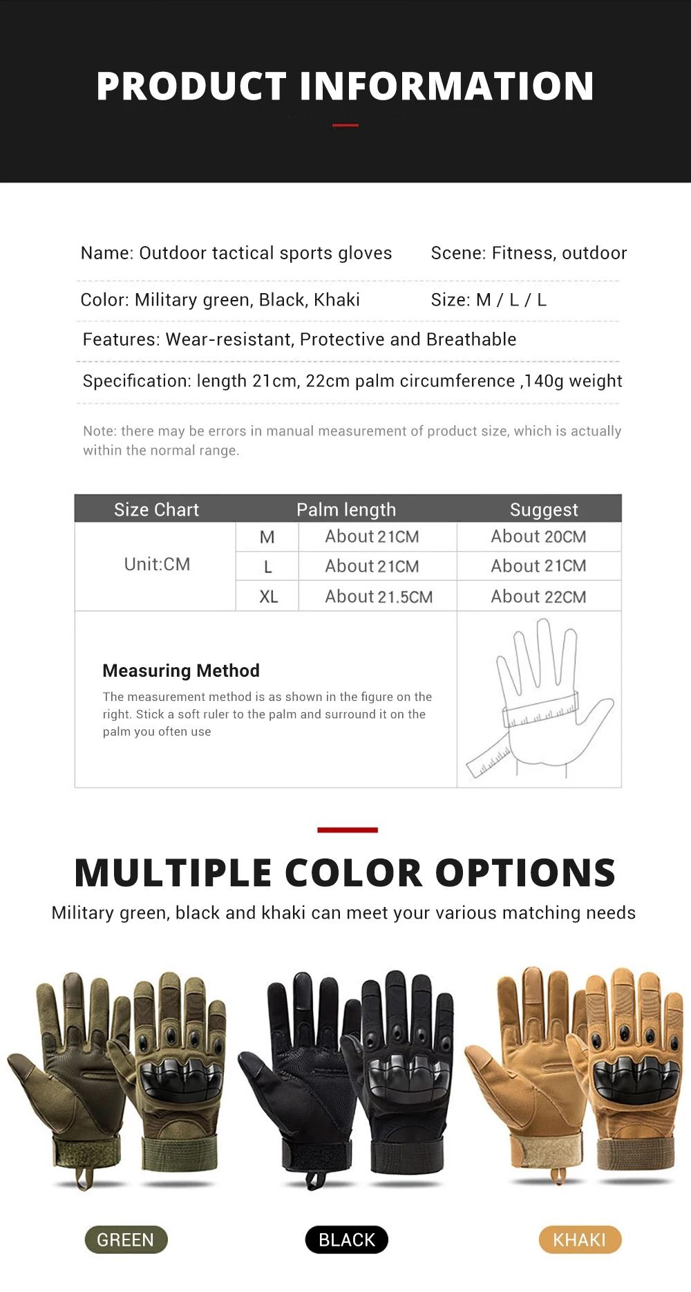 Outdoor Hunting Camping Protective GlovesTactical Fighting BoxingGloves Mountaineering Gloves Wilderness Survival Equipment