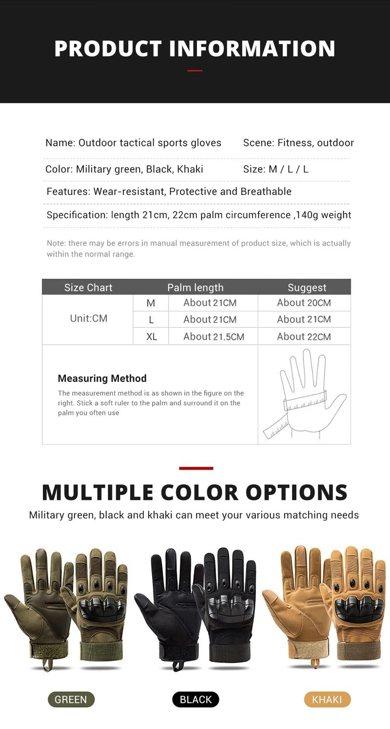 Outdoor Hunting Camping Protective GlovesTactical Fighting BoxingGloves Mountaineering Gloves Wilderness Survival Equipment