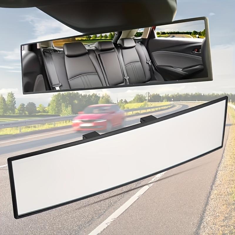 Upgrade Car Rear View Mirrors, 12.6 Inch Clip-On Wide-Angle Convex Design, Anti Glare Mirrors Reduces Blind Spots for Cars, SUVs, and Trucks