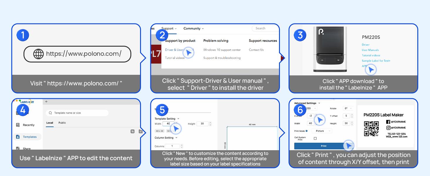 Label Maker Machine For Tape, 2 Inch Bluetooth Thermal Label Printer, Portable Sticker Printer For School, Office, Home, Business, Label Maker For 2'' x1.18'' Labels, White