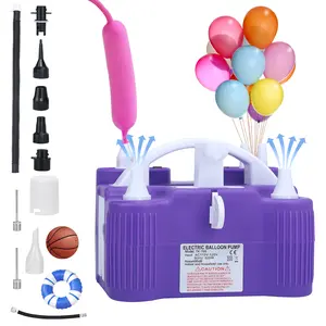Balloon Pump Electric 3-in-1 Portable Air Pump for Inflatables and Balloons, Fast Inflation for 260q Foil Mylar Latex Double-Stuffed Balloons, Inflator Deflator for Poo