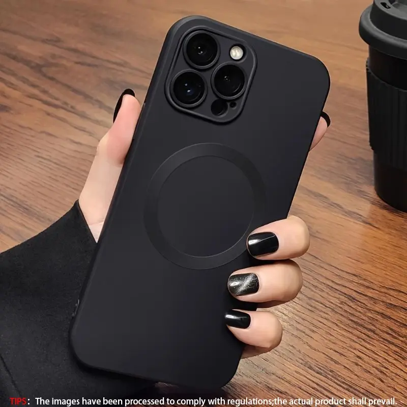 New Metallic Color Magnetic Wireless Charging apple Phone Case Compatible with Iphone 11/12/13/14/15/16 /17 Pro Max Plus, Durable TPU Shockproof Lens Protection Soft Cover