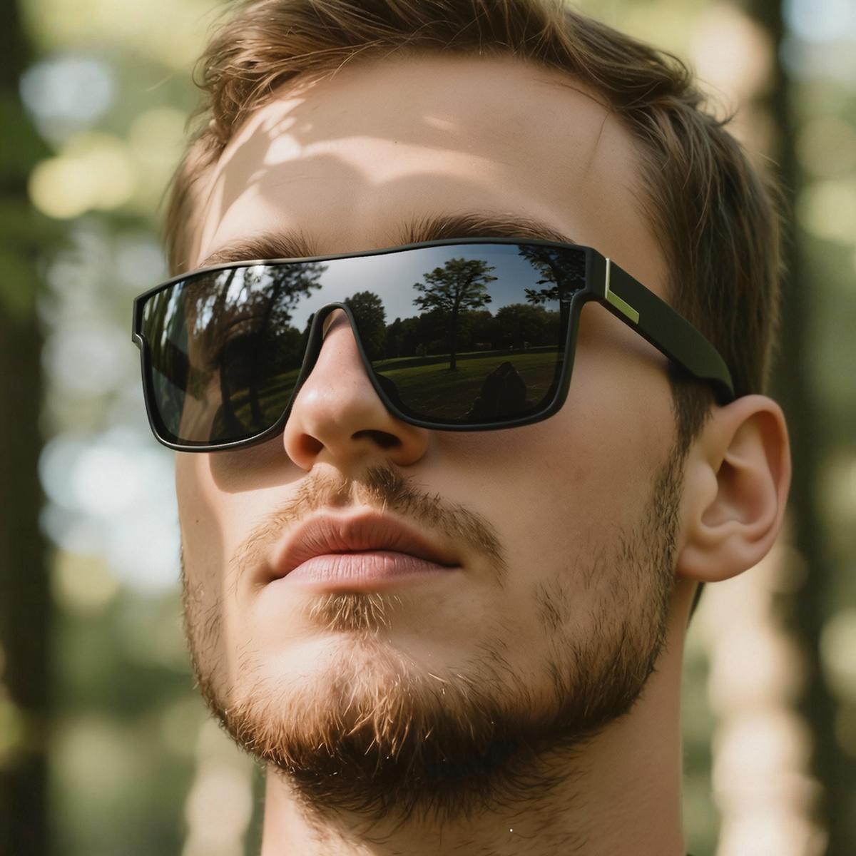 2 pairs of unisex sports sunglasses with integrated UV400 surround lenses, featuring colorful outdoor cycling options—suitable for running, driving, traveling, fishing, and everyday sun protection.