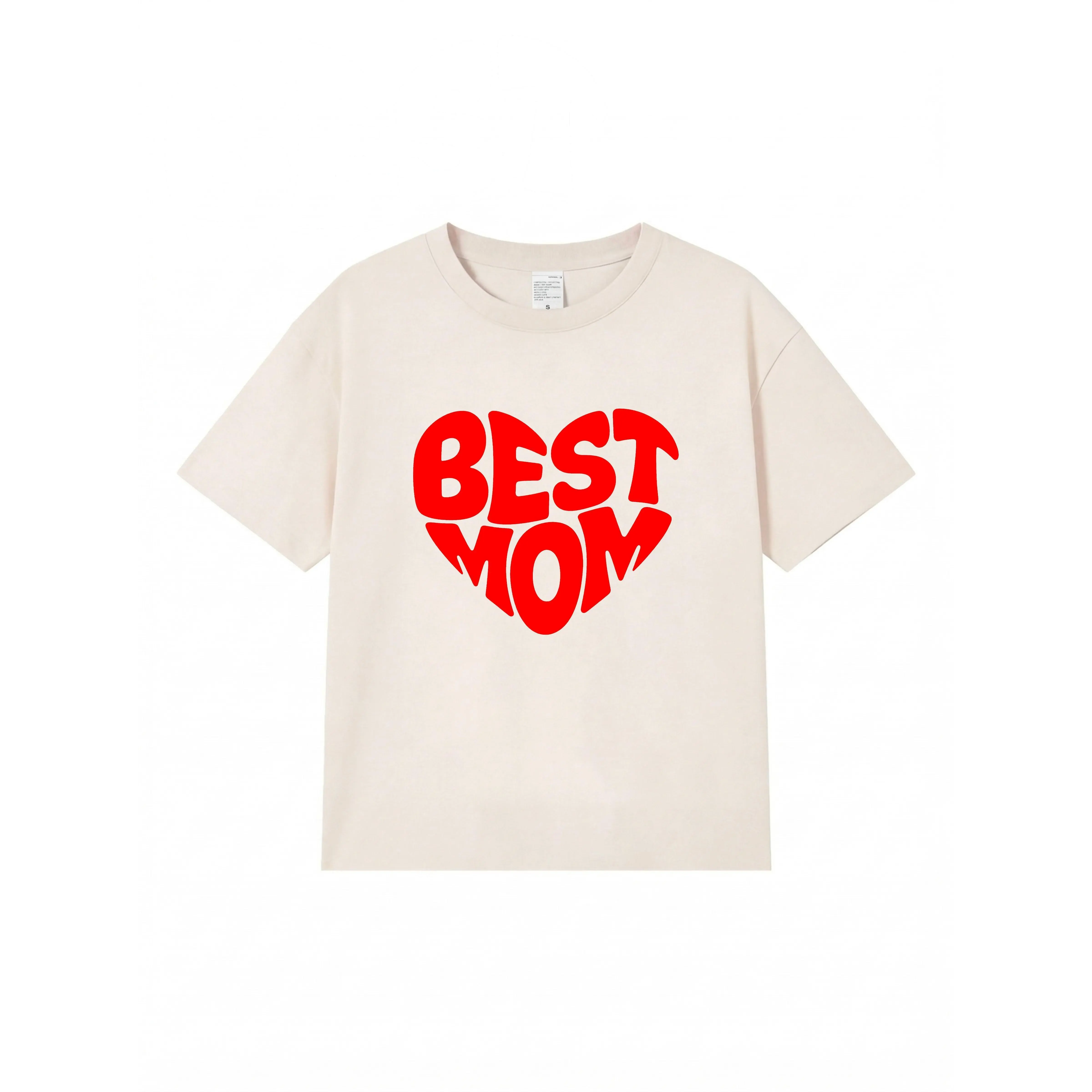 Mother's Day &【Best Mom 】A gift for mom-Womens' 100%Cottton  T-shirt Breathable  Print Top Love you mom see you tomorrow