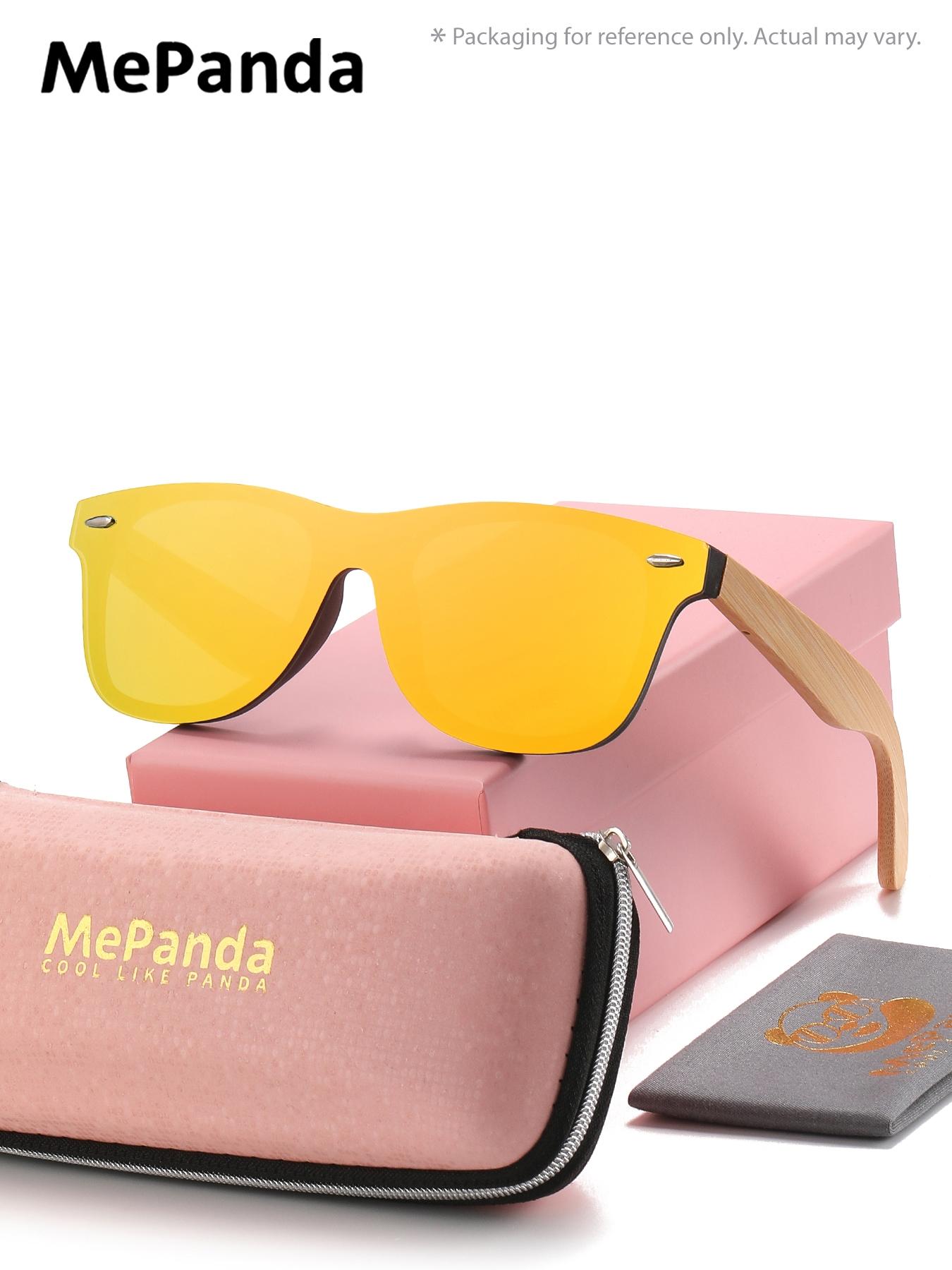 1 Pair Mepanda Unisex Square Full Frame Sunglasses, Bold Color Clashes, Declaring Your Edge, UV400